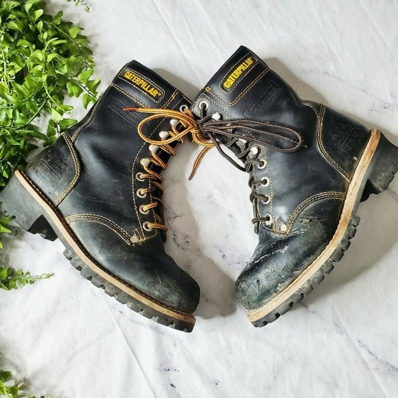 Caterpillar Mens Logger 9 Inch Black 